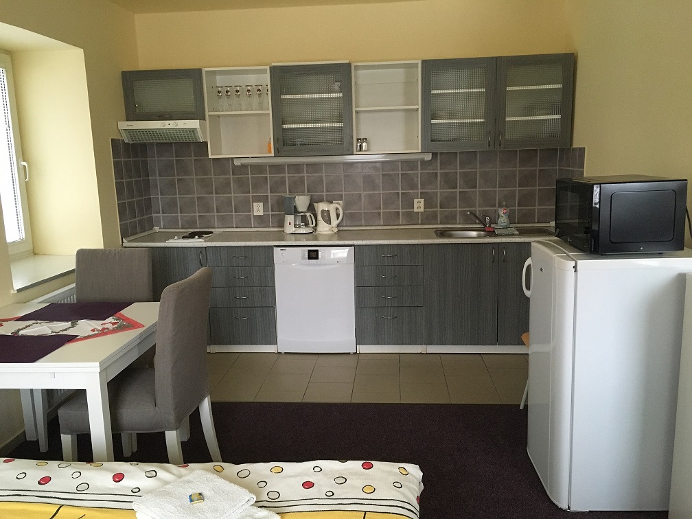 Šedé apartmá – kuchyň